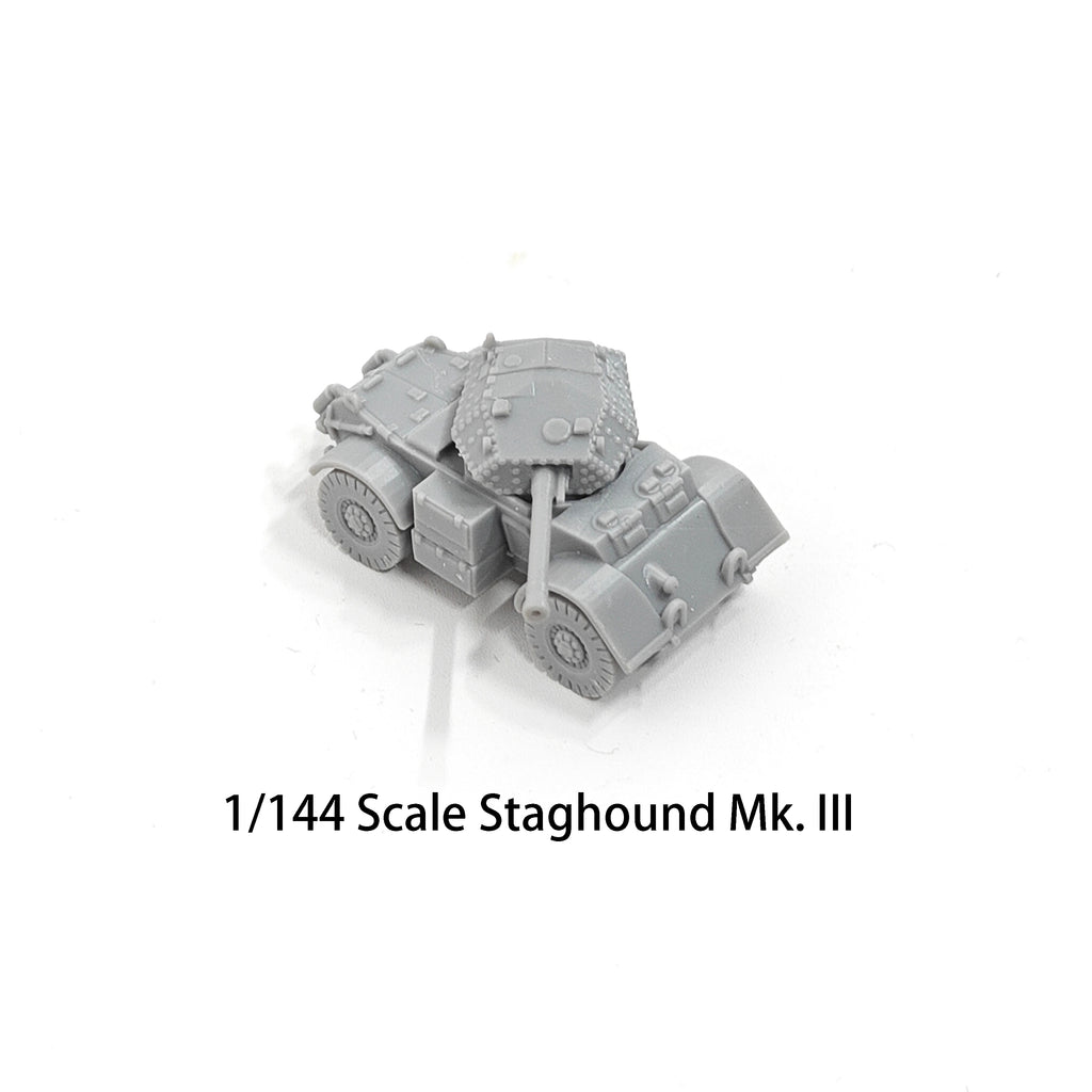 1/144 Scale Staghound Mk III Wheeled Armored Car Model kits