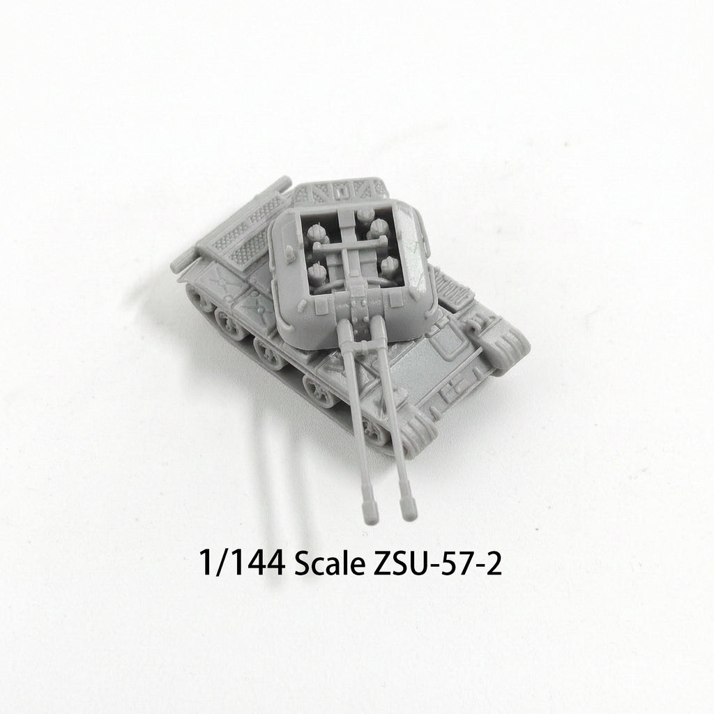 1/144 Scale ZSU-57-2 Soviet SPAAG Model kits Unpainted miniatures